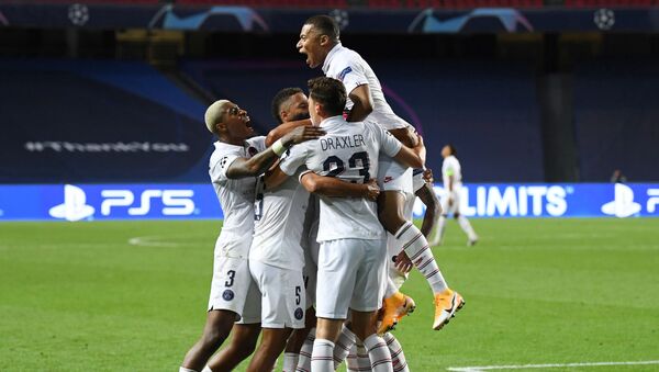 UEFA Şampiyonlar Ligi çeyrek finalinde Atalanta'yı üç dakikada bulduğu gollerle 2-1 yenen Paris Saint-Germain, tur atladı. - Sputnik Türkiye