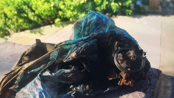 Eskişehir’de Porsuk Çayı’nda balık tutan bir kişinin oltasına el bombası takıldı. Olay yerine gelen polis ekipleri, poşet içindeki el bombasını kontrol ederek muhafaza altına aldı. - Sputnik Türkiye