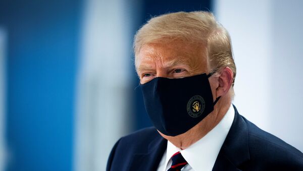 ABD Başkanı Donald Trump-maske - Sputnik Türkiye