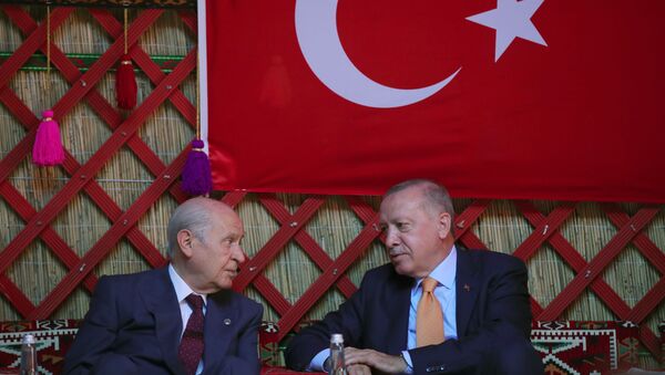 Devlet Bahçeli- Recep Tayyip Erdoğan - Sputnik Türkiye