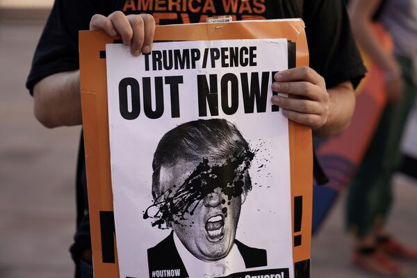 ABD'de seçim sonrası protesto gösterileri - Sputnik Türkiye