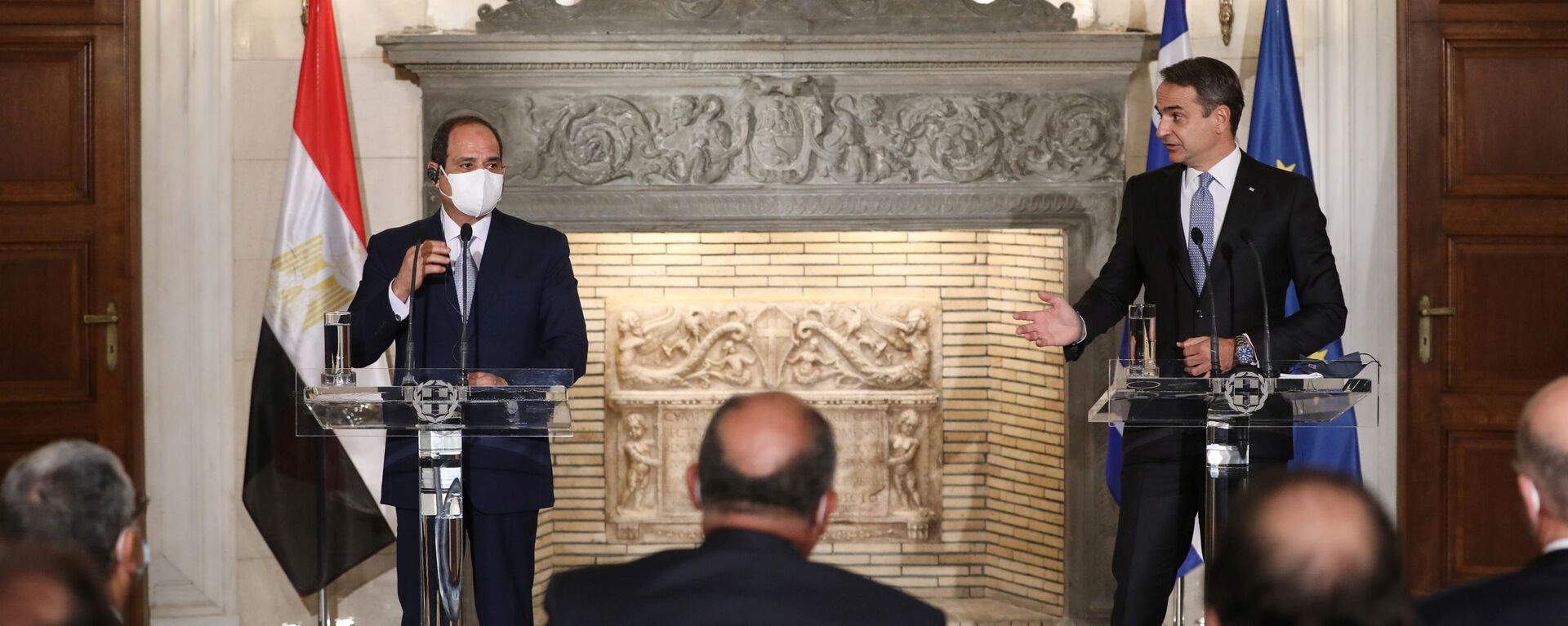 Mısır lideri Sisi ve Yunanistan Başbakanı Miçotakis - Sputnik Türkiye, 1920, 09.03.2021