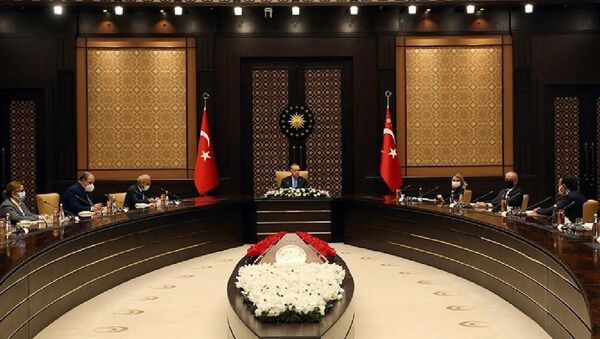 Cumhurbaşkanı Recep Tayyip Erdoğan, Uluslararası Yatırımcılar Derneği (YASED) Yönetim Kurulu üyelerini kabul etti. - Sputnik Türkiye
