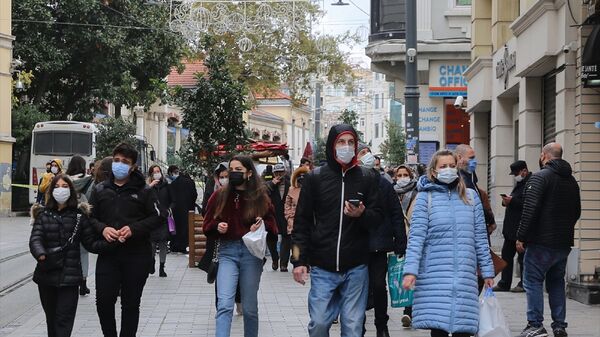 İstiklal Caddesi - İstanbul - maske - Sputnik Türkiye