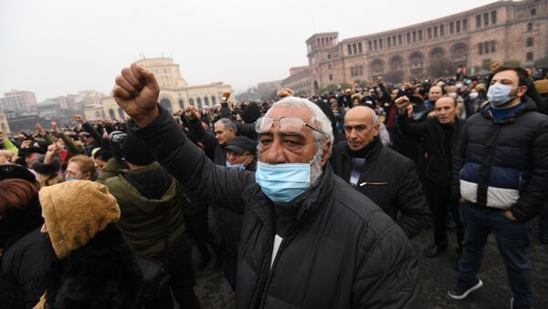 Ermenistan, Erivan, protesto - Sputnik Türkiye