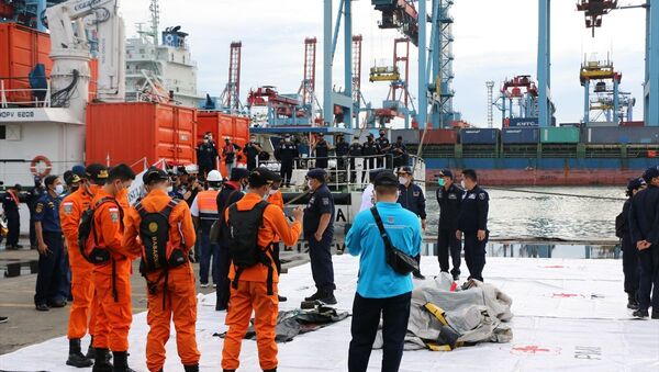 Endonezya'da Sriwijaya Havayolları'na ait yolcu uçağının denize düştüğü bölge genelinde arama kurtarma çalışmaları aralıksız sürüyor.  - Sputnik Türkiye