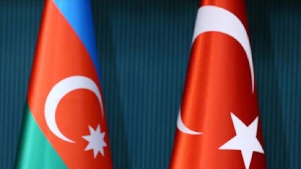Azerbaycan, Türkiye, bayrak - Sputnik Türkiye