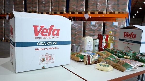 Vali Yerlikaya gıda kolisi dağıtılan aileleri ziyaret etti - Sputnik Türkiye