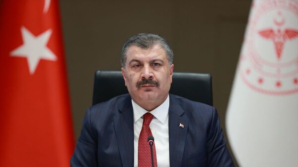 Sağlık Bakanı Fahrettin Koca, Koronavirüs Bilim Kurulu toplantısının ardından açıklamalarda bulundu. - Sputnik Türkiye