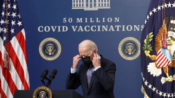 ABD'de yeni yönetim döneminde yapılan 50 milyonuncu doz Kovid-19 aşısı, Biden'ın katıldığı tören ile gerçekleştirildi. - Sputnik Türkiye