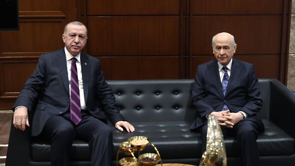 Cumhurbaşkanı Erdoğan, MHP lideri Bahçeli ile görüştü - Sputnik Türkiye