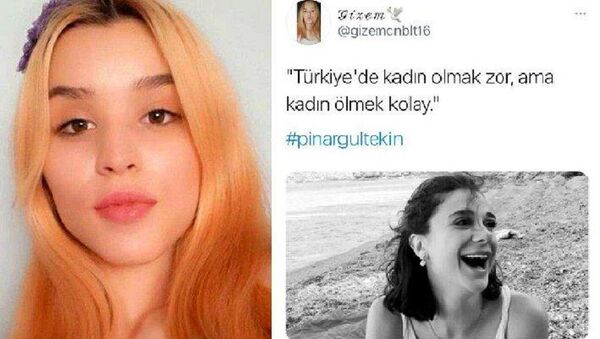 Gizem Canbulut'un kadın cinayetleriyle ilgili paylaşımları  - Sputnik Türkiye