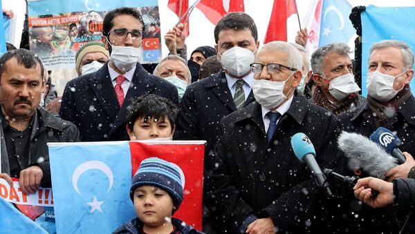 Çin, büyükelçilik önünde protesto edildi - Sputnik Türkiye