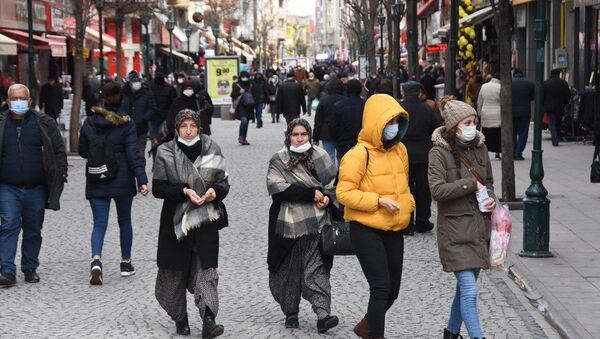 Eskişehir, koronavirüs, maske, cadde - Sputnik Türkiye