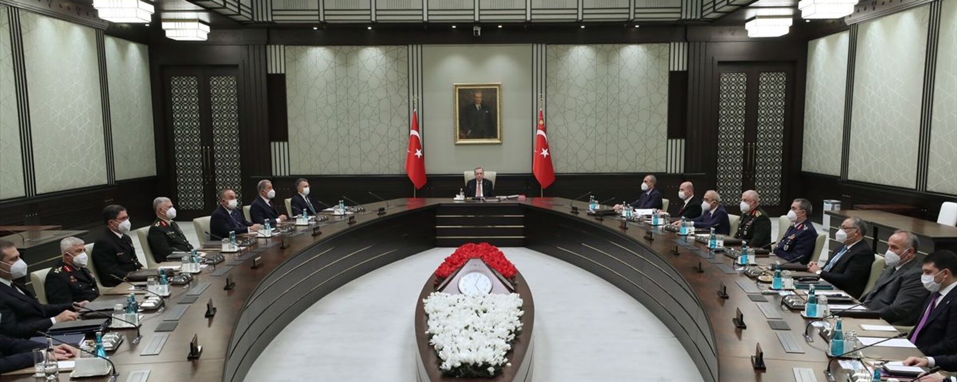 Milli Güvenlik Kurulu (MGK), Cumhurbaşkanı Recep Tayyip Erdoğan başkanlığında toplandı. - Sputnik Türkiye, 1920, 27.01.2022