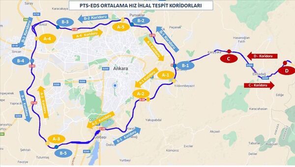 Ankara çevre yolu ile Kırıkkale arasında 'ortalama hız koridoru' oluşturuldu - Sputnik Türkiye