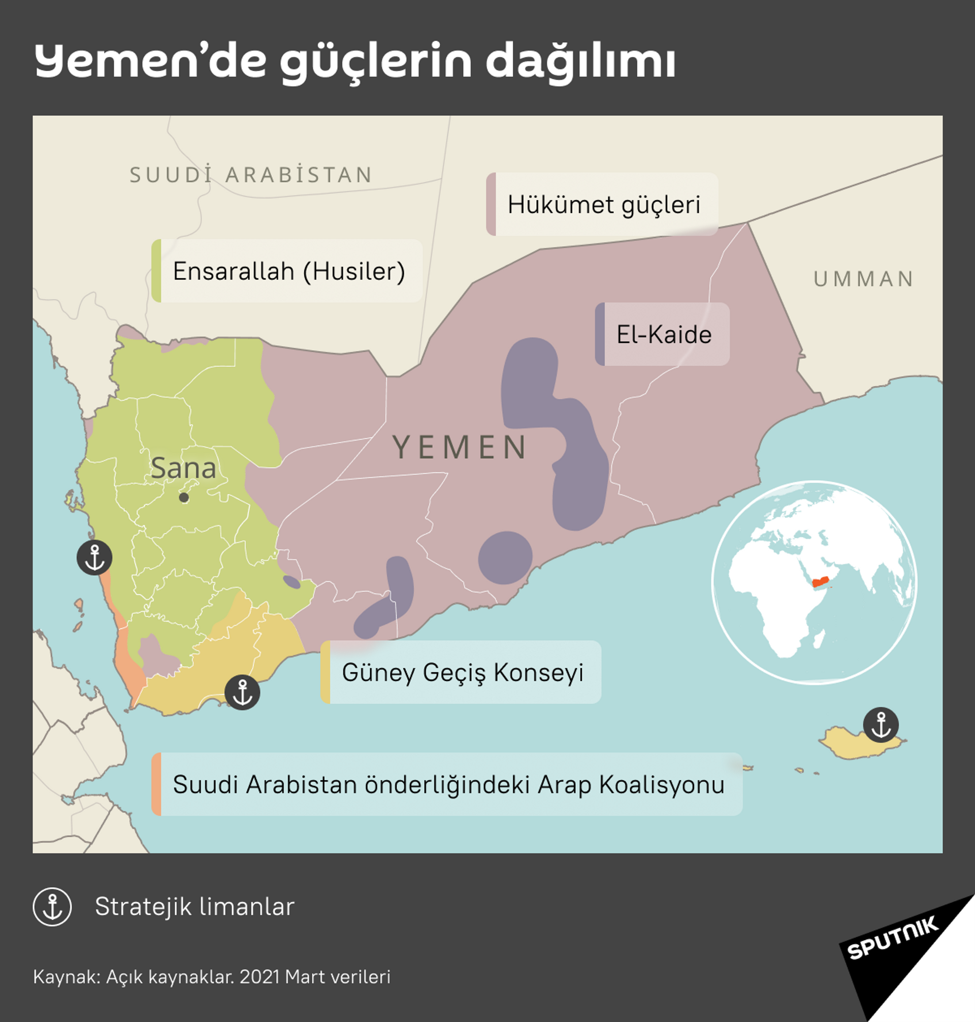 Yemen’deki güç dengesi ve insani felaket - Sputnik Türkiye, 1920, 02.04.2021