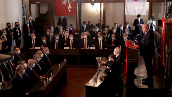 Birinci Meclis, 23 Nisan tören, TBMM Başkanı Mustafa Şentop - Sputnik Türkiye