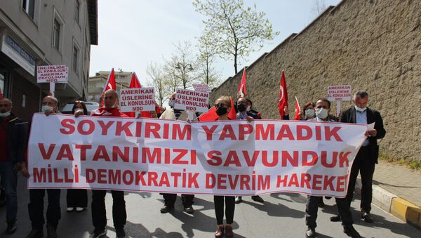 MDD Hareketi, Biden'ın 'soykırım' açıklamasını protesto etti - Sputnik Türkiye