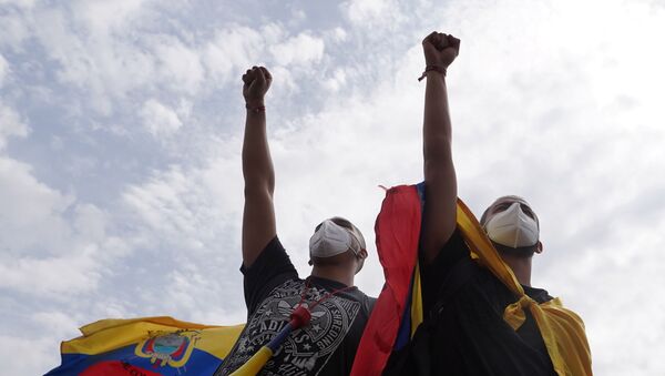 Kolombiya'daki protestolar - Sputnik Türkiye