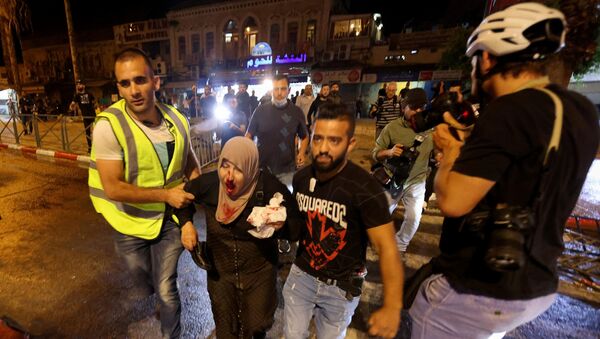 Mescidi Aksa ve çevresinde İsrail polisinin müdahalesi - Sputnik Türkiye