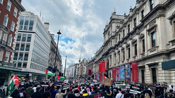 Londra'da Filistin'e destek gösterileri - Sputnik Türkiye