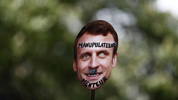 Fransa'nın dört bir yanında 'Kovid-19 aşısı' protestoları - Macron - Sputnik Türkiye