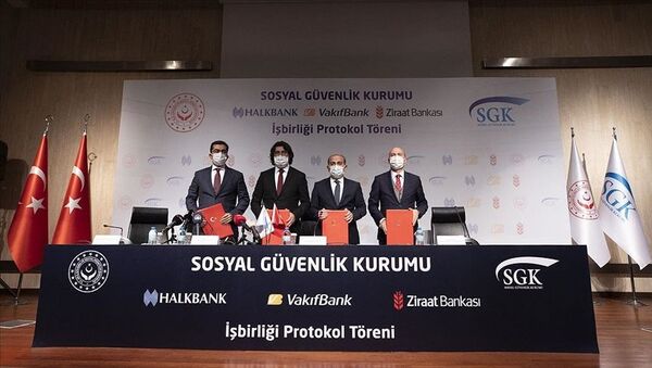 SGK ile üç banka arasında kredi anlaşması - Sputnik Türkiye