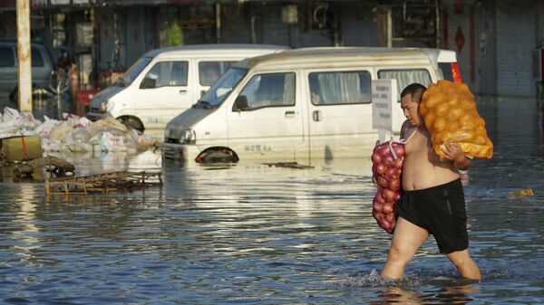 Çin'de sel felaketi: Ölü sayısı 90'ı aştı - Sputnik Türkiye