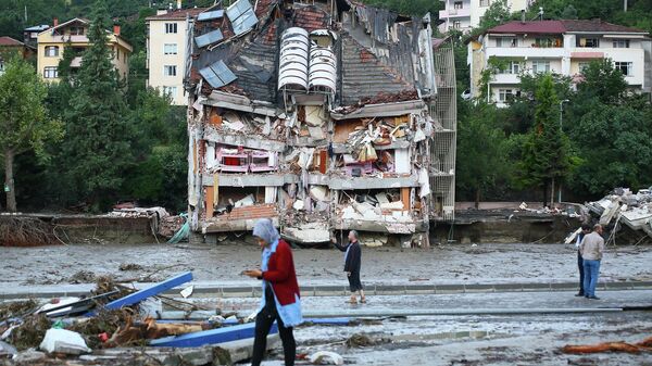 Bozkurt’taki sel felaketinin boyutu gün ağarınca ortaya çıktı - Sputnik Türkiye