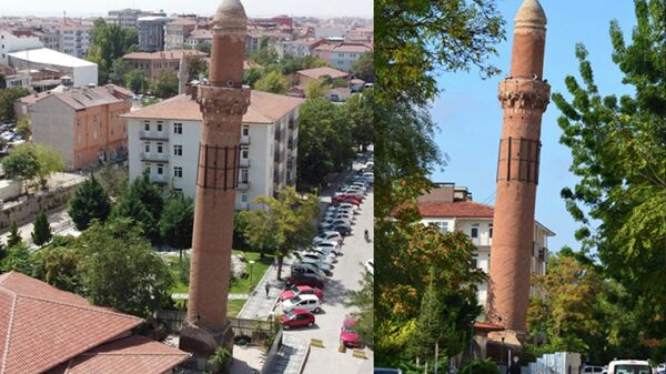 Aksaray'daki Selçuklu dönemi eseri eğri minare - Sputnik Türkiye