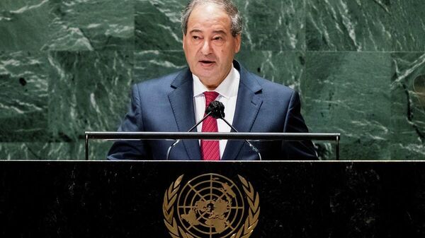 Suriye Dışişleri Bakanı Faysal Mikdad - BM Genel Kurulu - Sputnik Türkiye