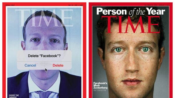 TIME kapağı, Facebook, Mark Zuckerberg - Sputnik Türkiye