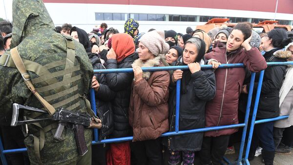 Belarus- Polonya sınırındaki göçmenler - Sputnik Türkiye