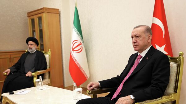 Cumhurbaşkanı Recep Tayyip Erdoğan-  İran Cumhurbaşkanı İbrahim Reisi - Sputnik Türkiye