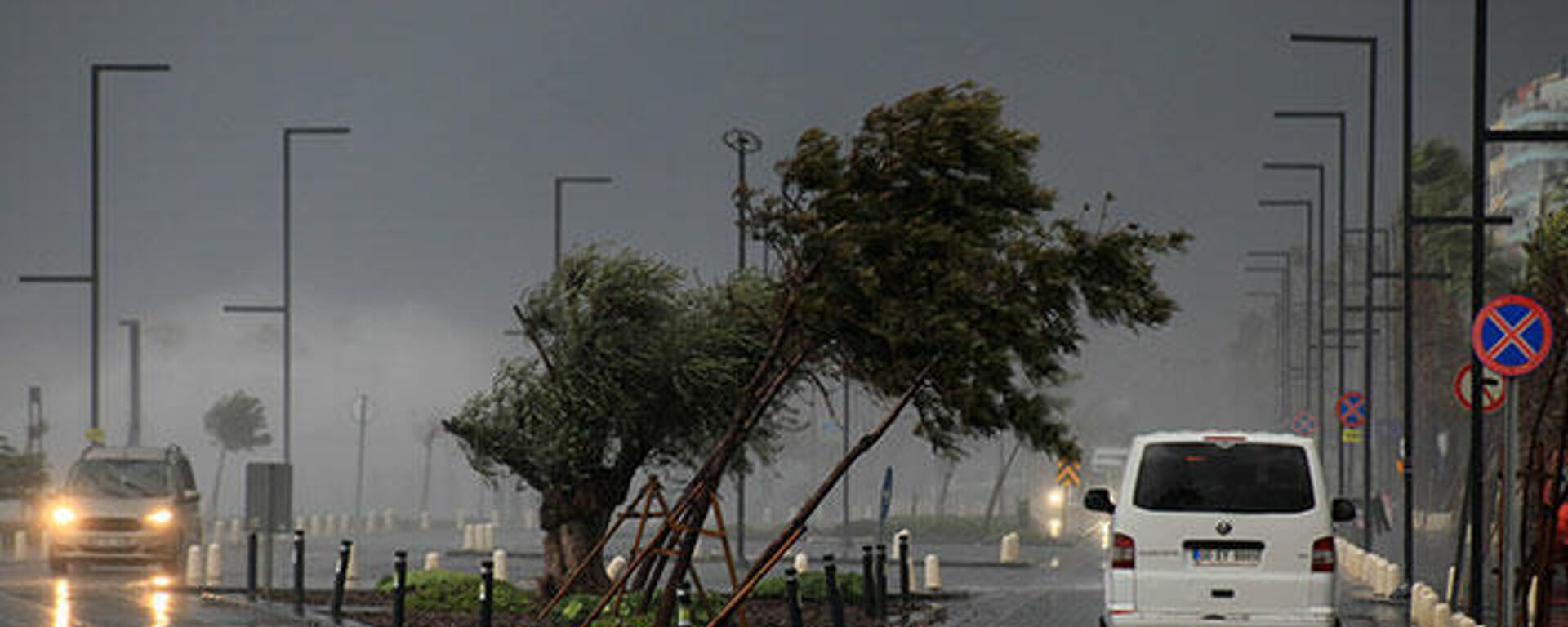 Antalya'da fırtına etkisini artırdı: Dev dalgalar oluştu, ağaçlar devrildi - Sputnik Türkiye, 1920, 16.12.2021