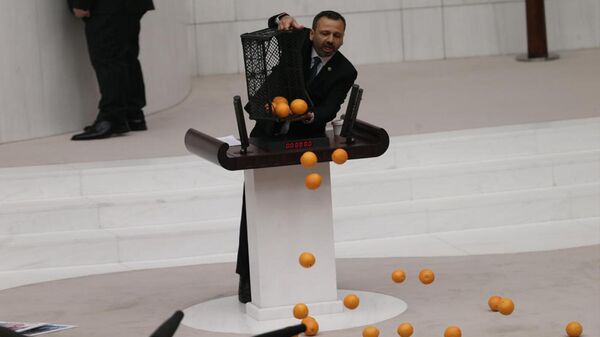 CHP’li Erbay'dan Meclis'te portakallı tepki: 'Bu portakallar sayesinde okudum, üretici zor durumda' - Sputnik Türkiye