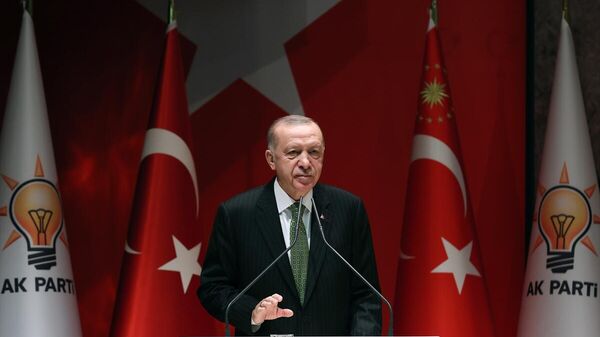 Cumhurbaşkanı Erdoğan Genişletilmiş İl Başkanları Toplantısı'nda konuştu - Sputnik Türkiye