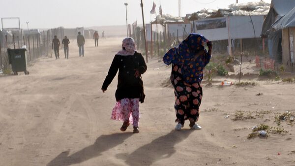 Libya'da göçmen kampı - Sputnik Türkiye