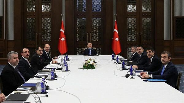 Ekonomi Koordinasyon Kurulu (EKK) toplantısı, Cumhurbaşkanı Yardımcısı Fuat Oktay başkanlığında toplandı. - Sputnik Türkiye