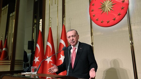 Cumhurbaşkanı Erdoğan muhtarlarla buluştu - Sputnik Türkiye