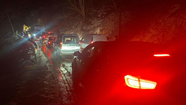 İzmir’de yoğun kar yağışı nedeniyle dağ yolunda mahsur kalan 20 kişi kurtarıldı  - Sputnik Türkiye