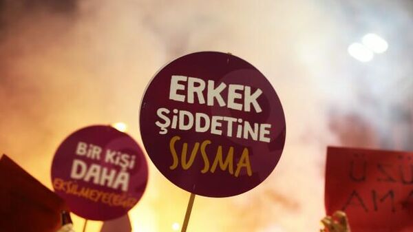 Erkek şiddetine susma  - Sputnik Türkiye