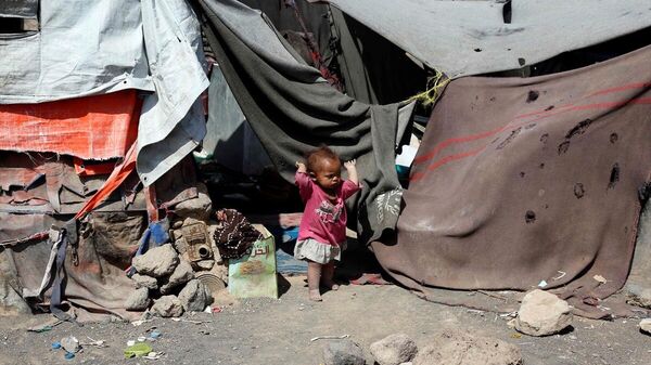 Yemen'de savaştan kaçan göçmen çocuklar  - Sputnik Türkiye