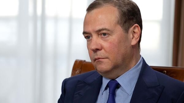 Rusya Güvenlik Konseyi Başkan Yardımcısı Dmitriy Medvedev, - Sputnik Türkiye