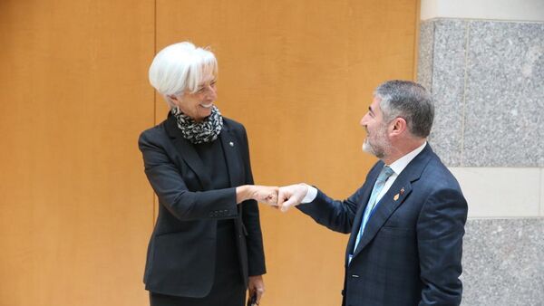 Hazine ve Maliye Bakanı Nebati, Avrupa Merkez Bankası Başkanı Lagarde ile görüştü - Sputnik Türkiye