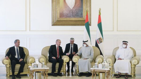Cumhurbaşkanı Erdoğan taziye için Birleşik Arap Emirlikleri'nde - Sputnik Türkiye