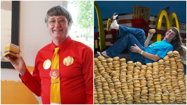 50 yıl boyunca her gün Big Mac yiyerek Guinnes Rekorlar Kitabı'na girdi  - Sputnik Türkiye