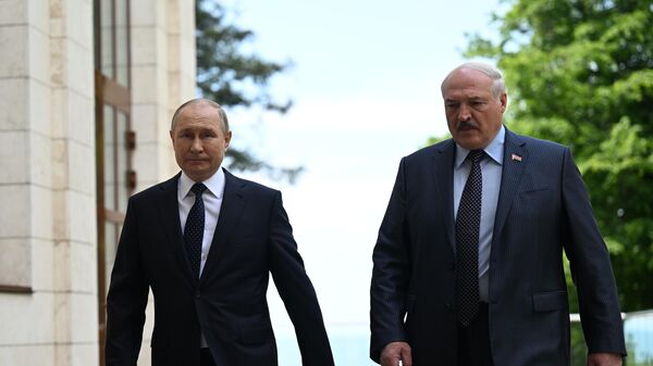 Vladimir Putin- Aleksandr Lukaşenko - Sputnik Türkiye