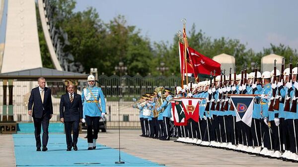 Cumhurbaşkanı Erdoğan, Pakistan Başbakanı Şerif'i resmi törenle karşıladı - Sputnik Türkiye